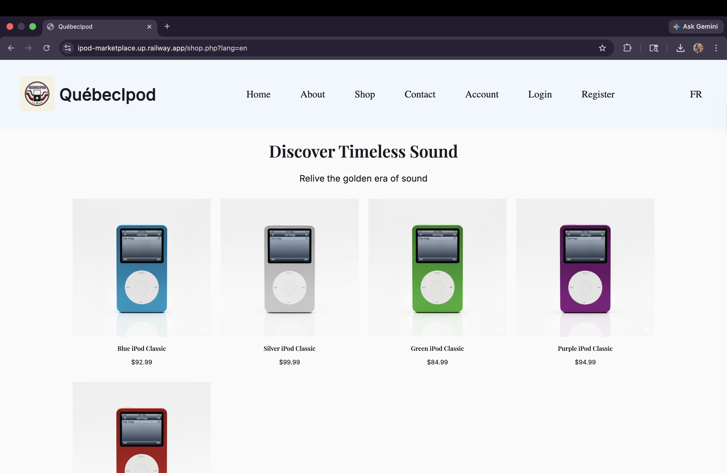 Québecipod shop